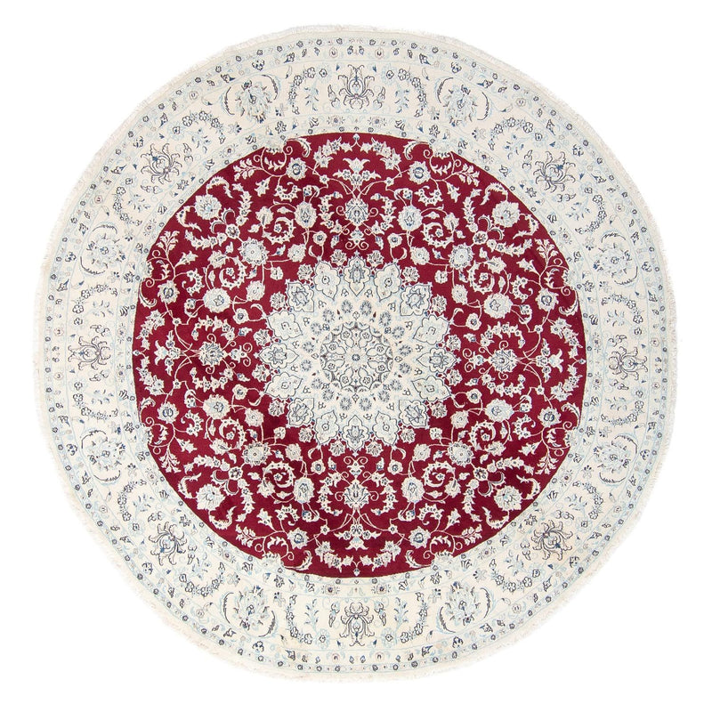 Tappeto Persero - Nain rotondo  - 295 x 295 cm - rosso scuro