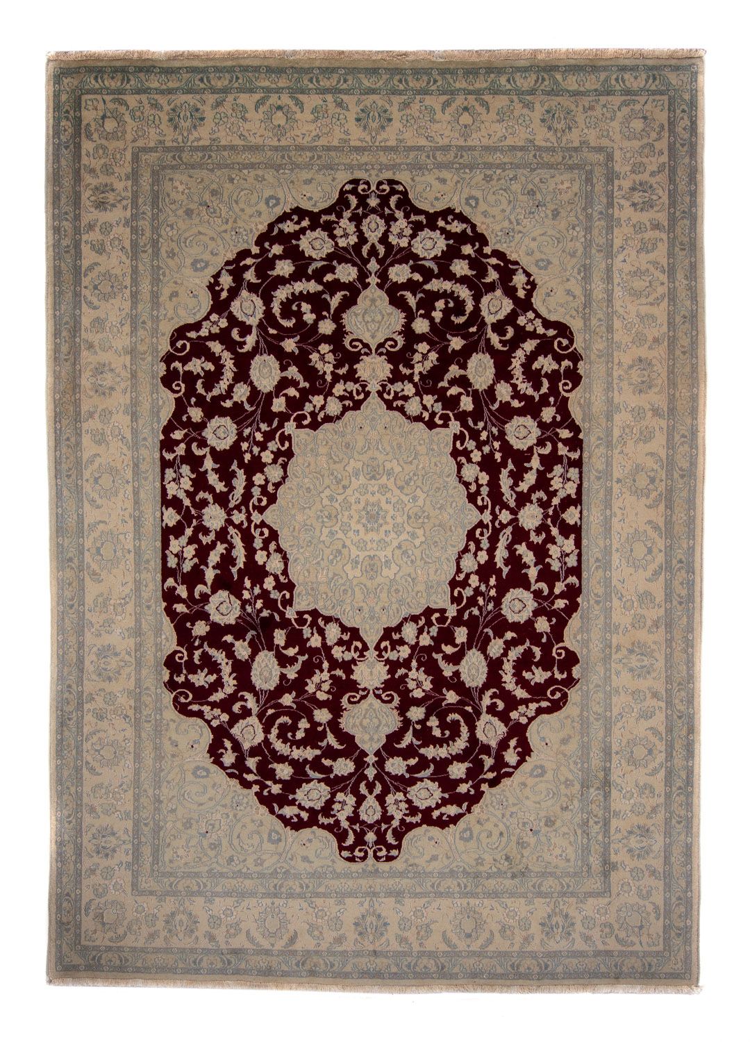 Tappeto Persero - Nain - 341 x 248 cm - rosso scuro