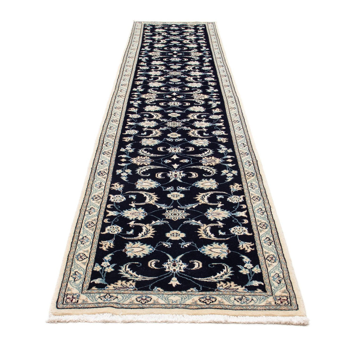 Tappeto corsia Tappeto Persero - Nain - 400 x 77 cm - blu scuro