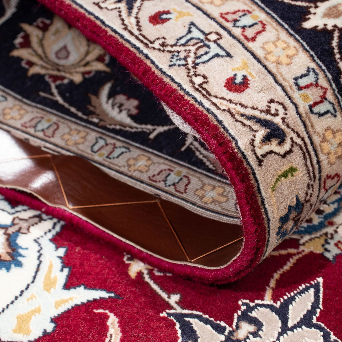 Tappeto Persero - Tabriz - Reale - 195 x 153 cm - rosso scuro