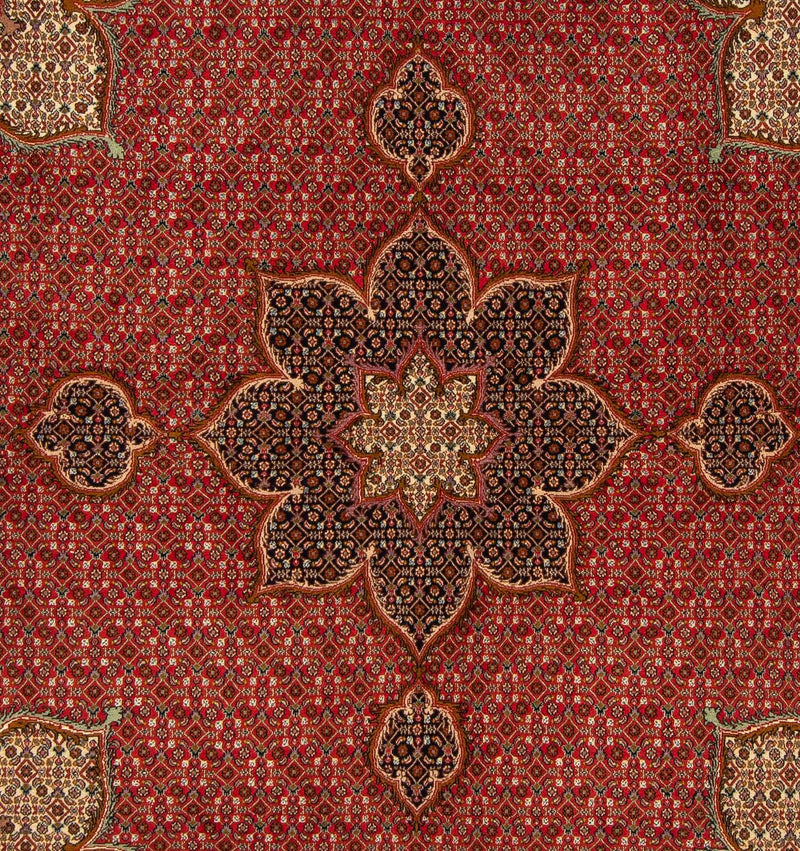 Tappeto Persero - Tabriz quadrato  - 203 x 200 cm - rosso