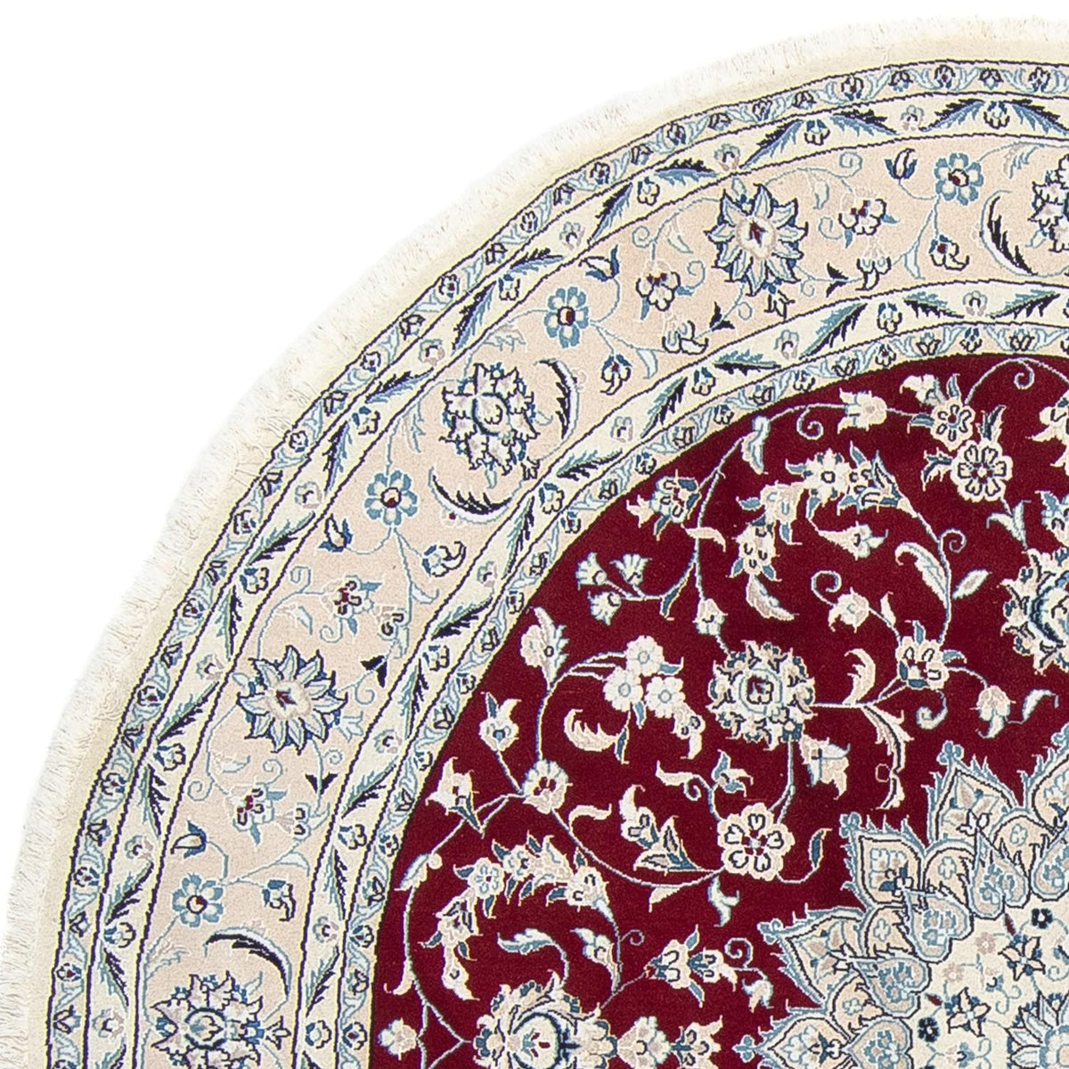 Tappeto Persero - Nain rotondo  - 250 x 250 cm - rosso scuro