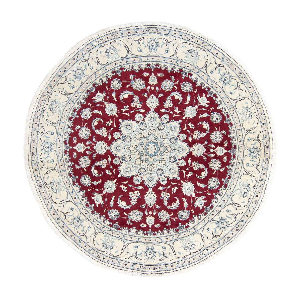 Tappeto Persero - Nain rotondo  - 245 x 245 cm - rosso scuro