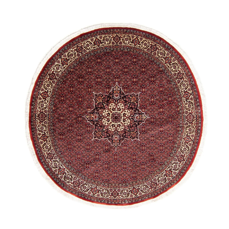 Tappeto Persero - Bidjar rotondo  - 205 x 205 cm - rosso scuro