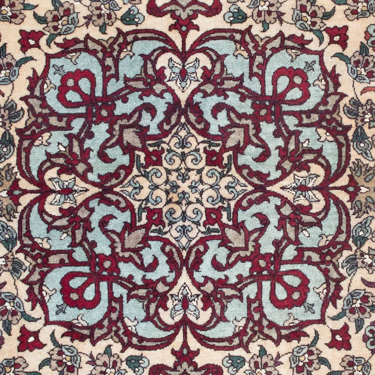 Tappeto Persero - Isfahan - Premio - 124 x 83 cm - rosso scuro