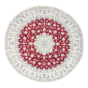 Tappeto Persero - Nain - Reale rotondo  - 90 x 60 cm - rosso