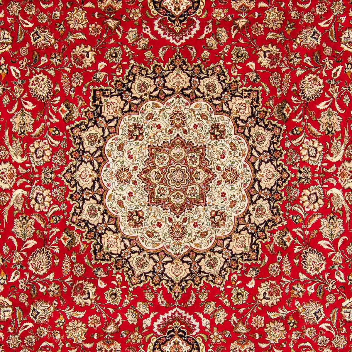 Tappeto Persero - Tabriz - Reale - 400 x 300 cm - rosso scuro