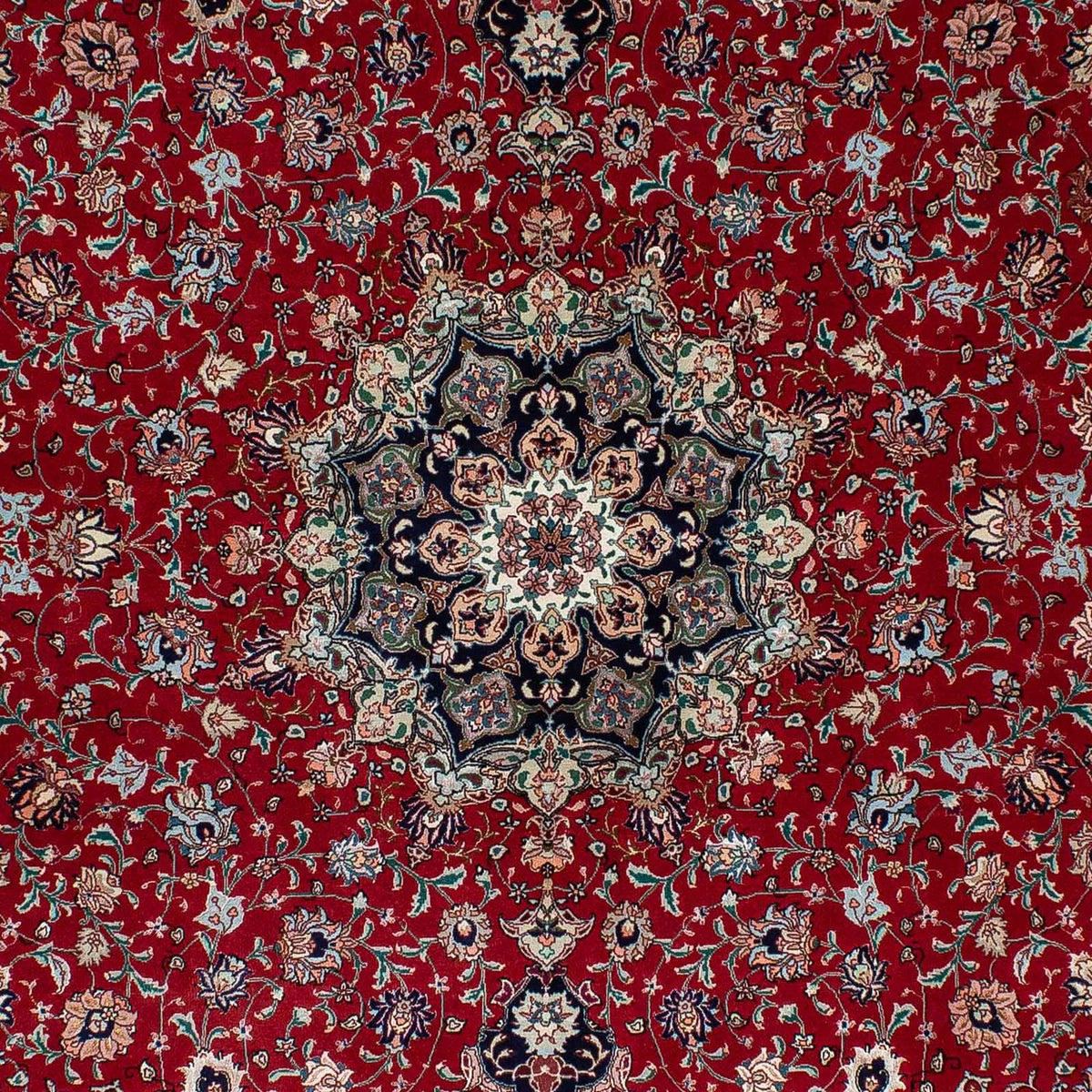 Tappeto Persero - Tabriz - 214 x 150 cm - rosso scuro