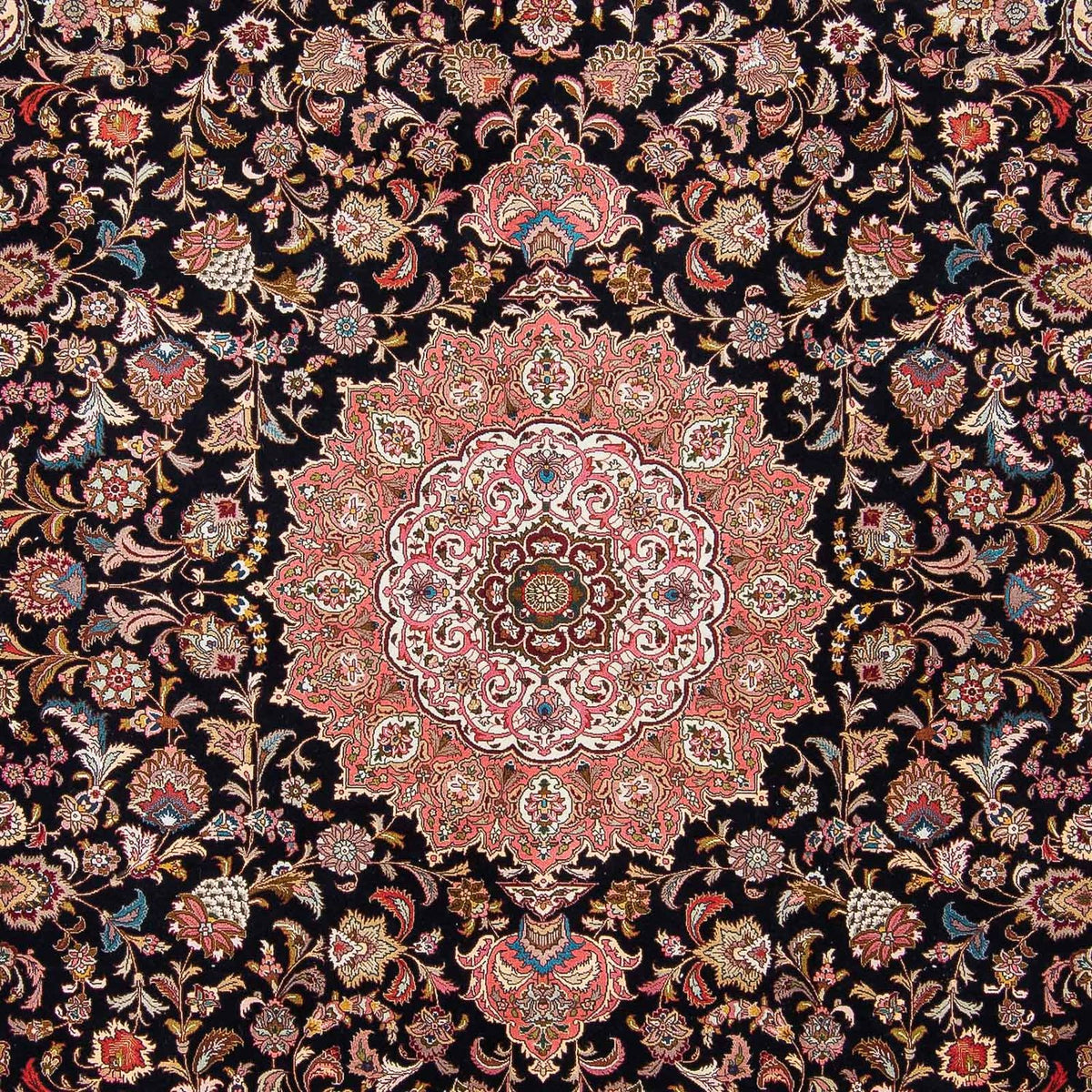 Tappeto Persero - Tabriz - Reale - 300 x 255 cm - blu scuro