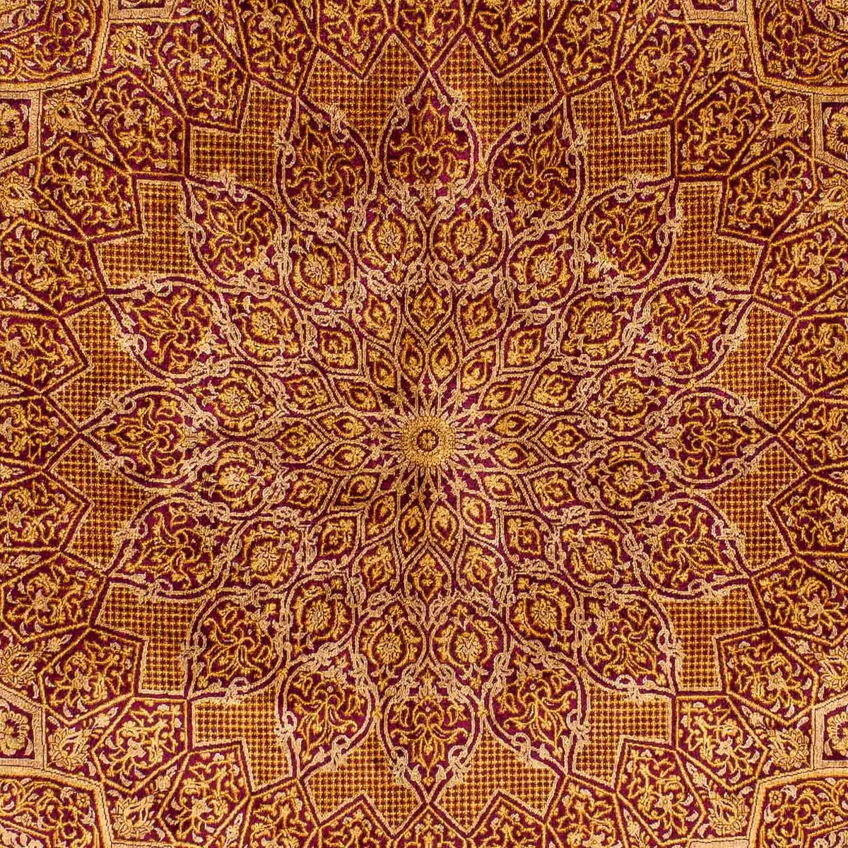 Tappeto di seta - Ghom seta - Premio - 216 x 132 cm - blu scuro