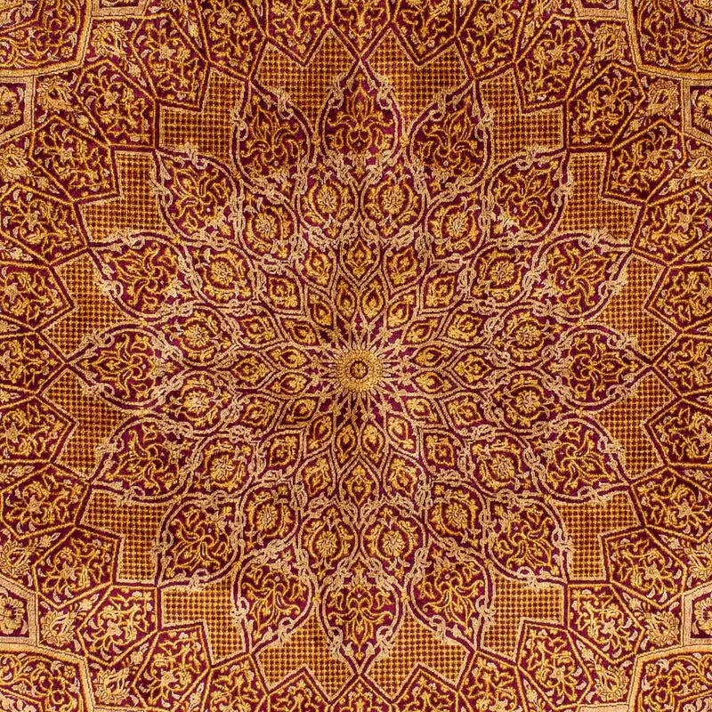 Tappeto di seta - Ghom seta - Premio - 216 x 132 cm - blu scuro