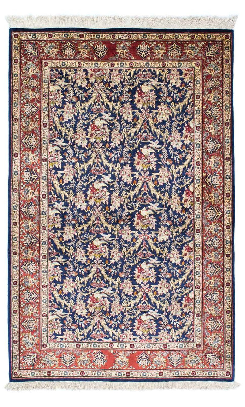 Tappeto Persero - Ghom - 154 x 98 cm - blu scuro