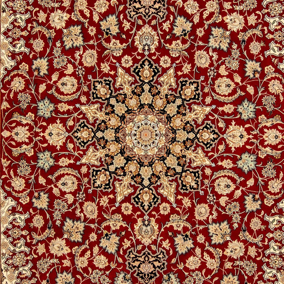 Tappeto Persero - Isfahan - Premio - 357 x 249 cm - rosso scuro