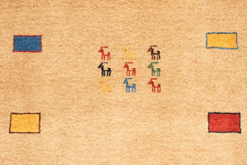 Tappeto Gabbeh - Loribaft Persero - 150 x 104 cm - oro