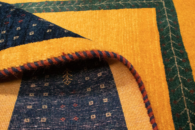 Tappeto Gabbeh - Loribaft Persero - 148 x 100 cm - oro