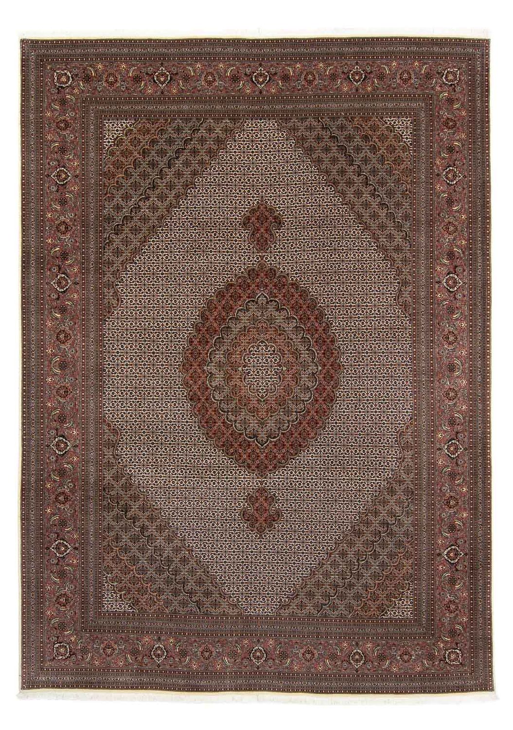 Tappeto Persero - Tabriz - 350 x 250 cm - marrone scuro