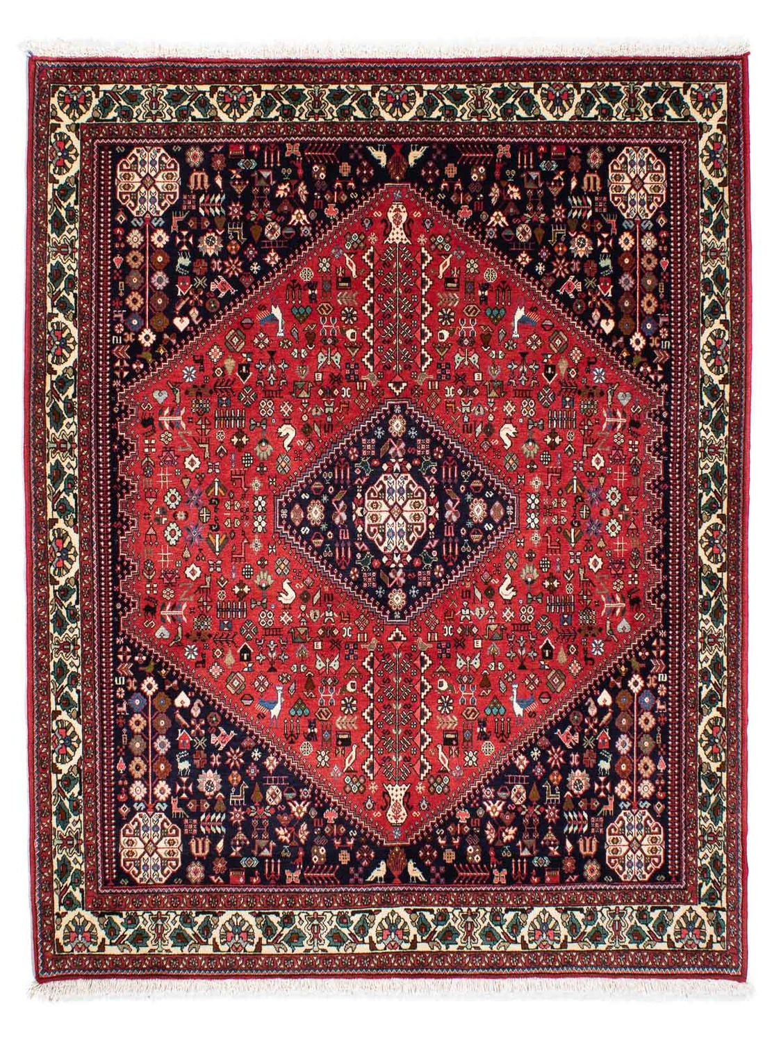 Tappeto Gabbeh - Kashkuli Persero - 200 x 155 cm - rosso scuro
