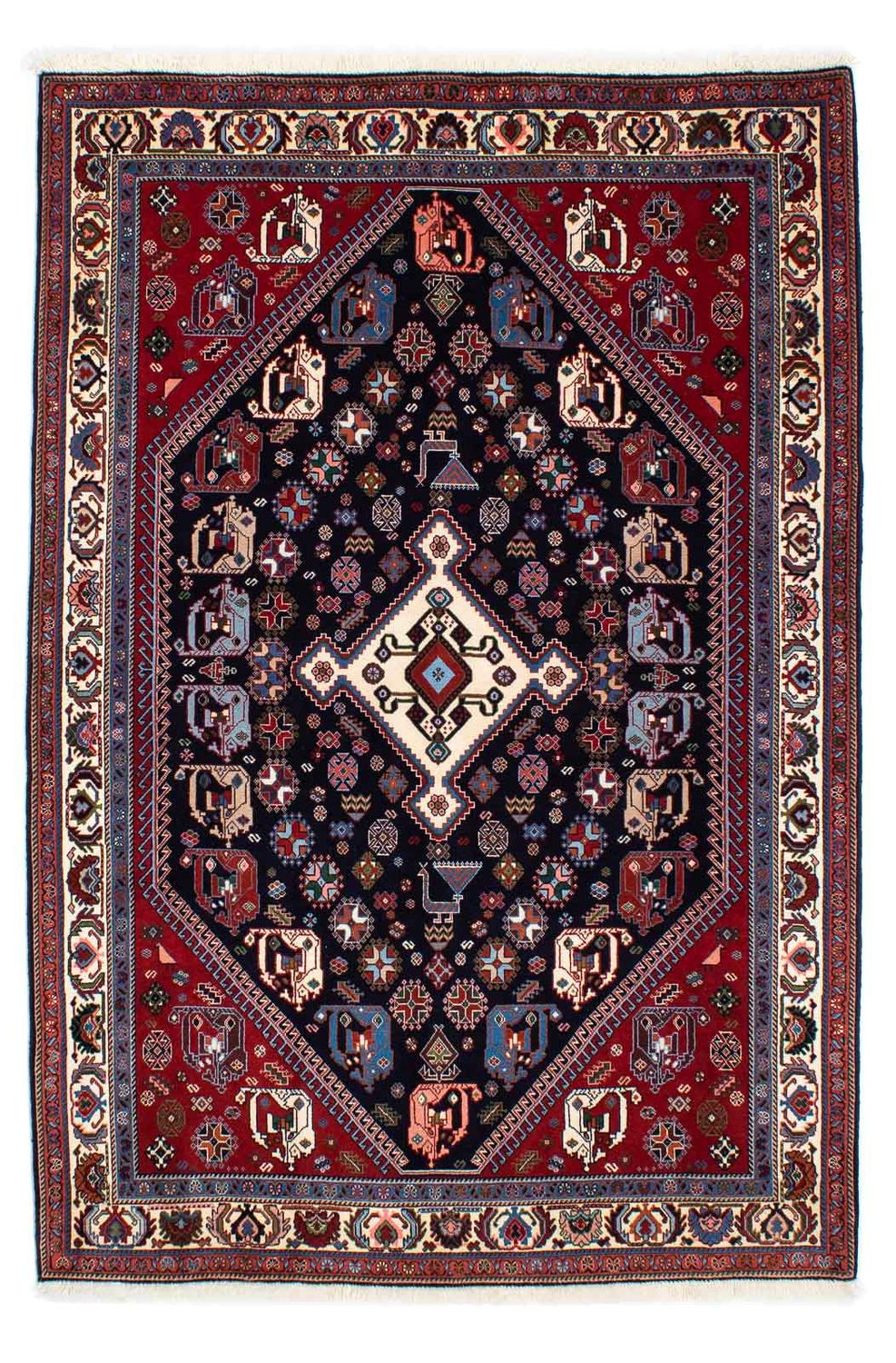 Tappeto Gabbeh - Kashkuli Persero - 212 x 143 cm - blu scuro
