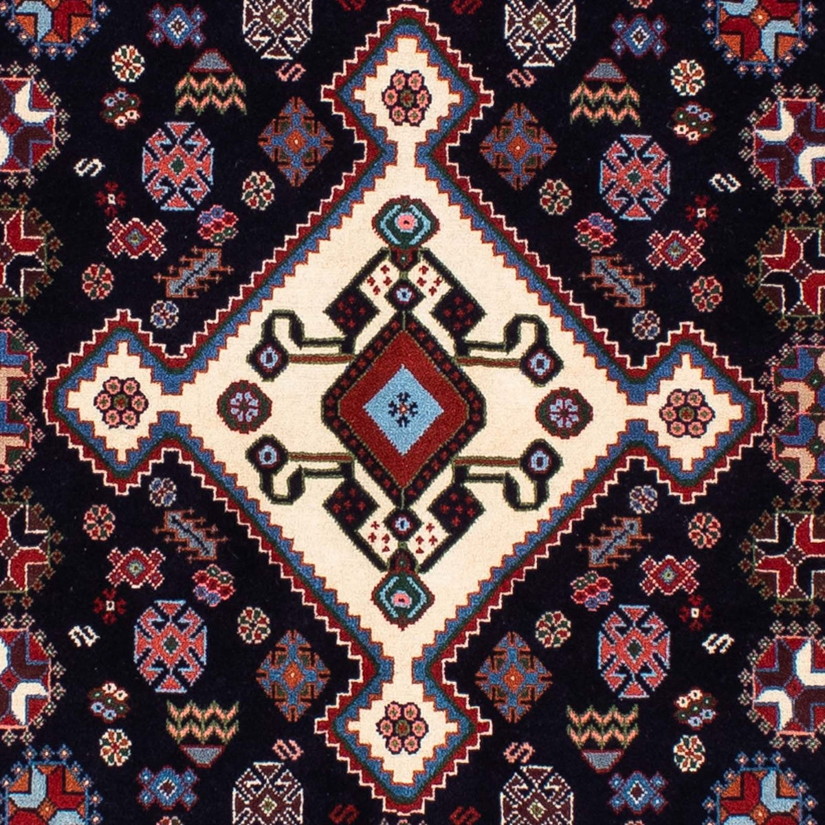 Tappeto Gabbeh - Kashkuli Persero - 212 x 143 cm - blu scuro