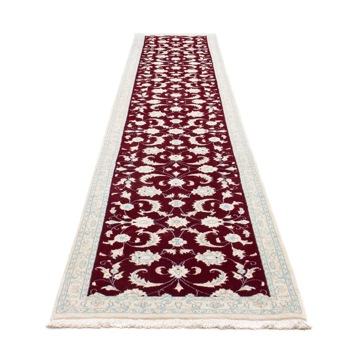 Tappeto corsia Tappeto Persero - Nain - 398 x 84 cm - rosso scuro
