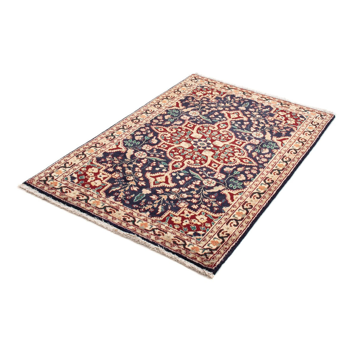 Tappeto Persero - Tabriz - 134 x 86 cm - blu scuro
