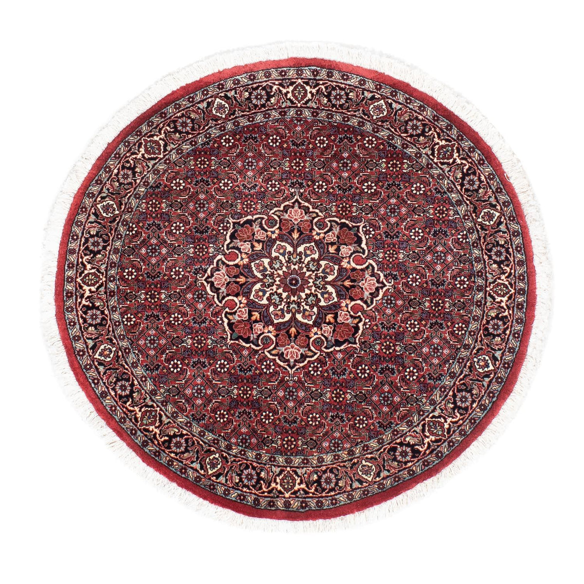Tappeto Persero - Bidjar rotondo  - 100 x 100 cm - rosso scuro