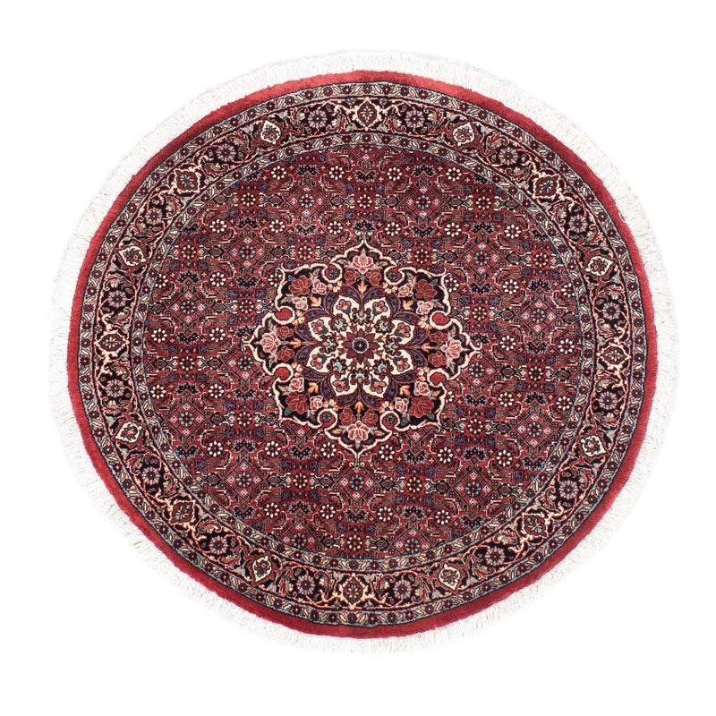 Tappeto Persero - Bidjar rotondo  - 100 x 100 cm - rosso scuro