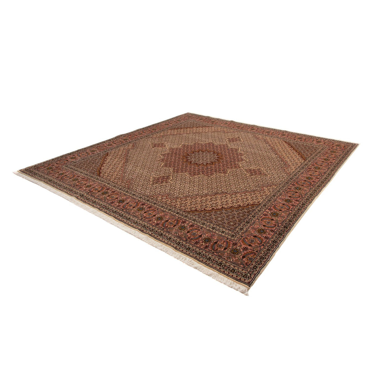 Tappeto Persero - Tabriz - Reale - 260 x 248 cm - marrone