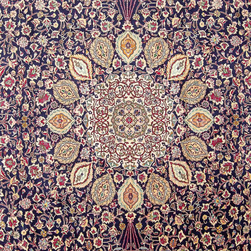 Tappeto Persero - Tabriz - Reale - 436 x 292 cm - blu scuro