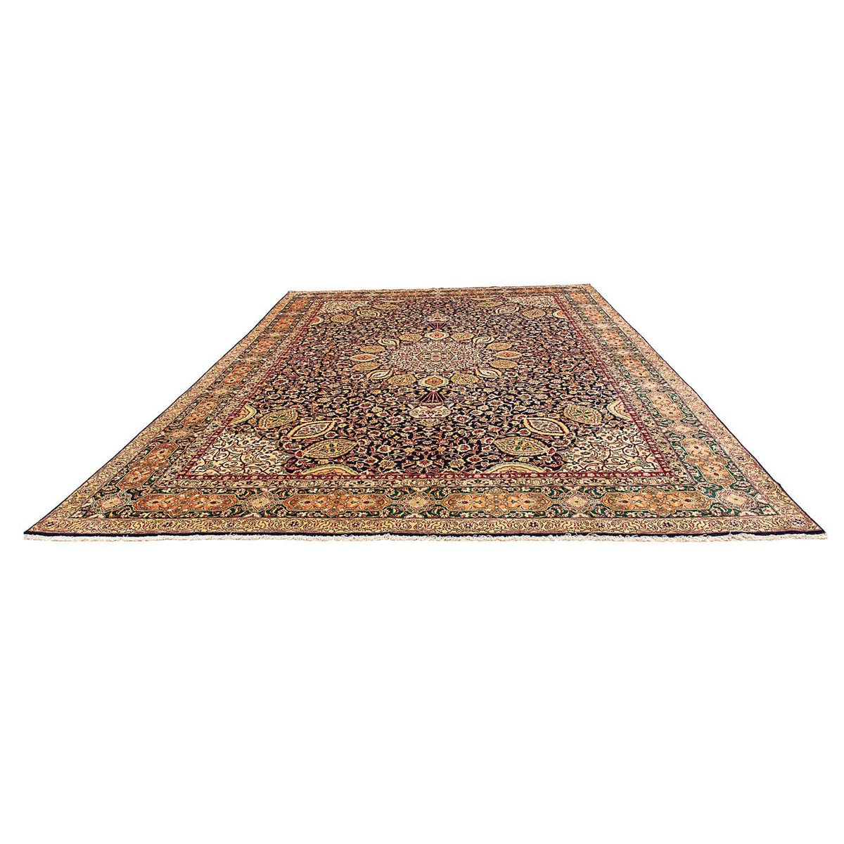 Tappeto Persero - Tabriz - Reale - 436 x 292 cm - blu scuro