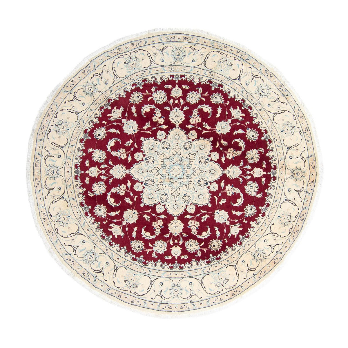 Tappeto Persero - Nain rotondo  - 246 x 246 cm - rosso scuro
