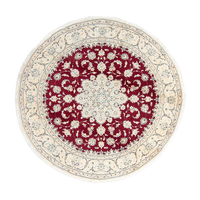 Tappeto Persero - Nain rotondo  - 246 x 246 cm - rosso scuro