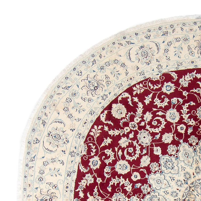 Tappeto Persero - Nain rotondo  - 302 x 302 cm - rosso scuro