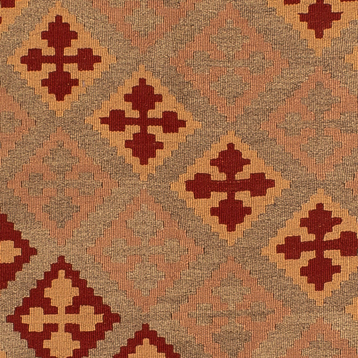 Tappeto Kelim - Orientale quadrato - 165 x 161 cm - rosso scuro