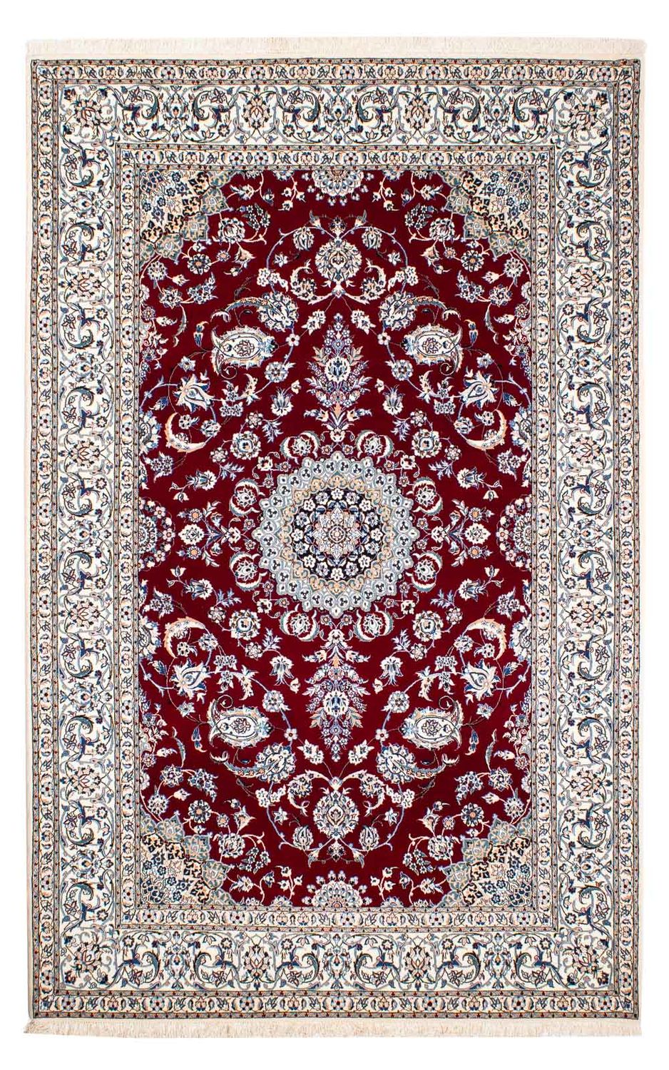 Tappeto Persero - Nain - Premio - 238 x 151 cm - rosso scuro