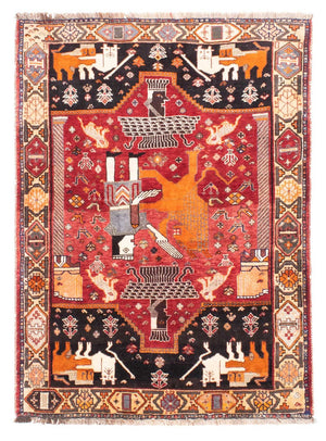 Tappeto Persero - Nomade - 155 x 111 cm - rosso scuro