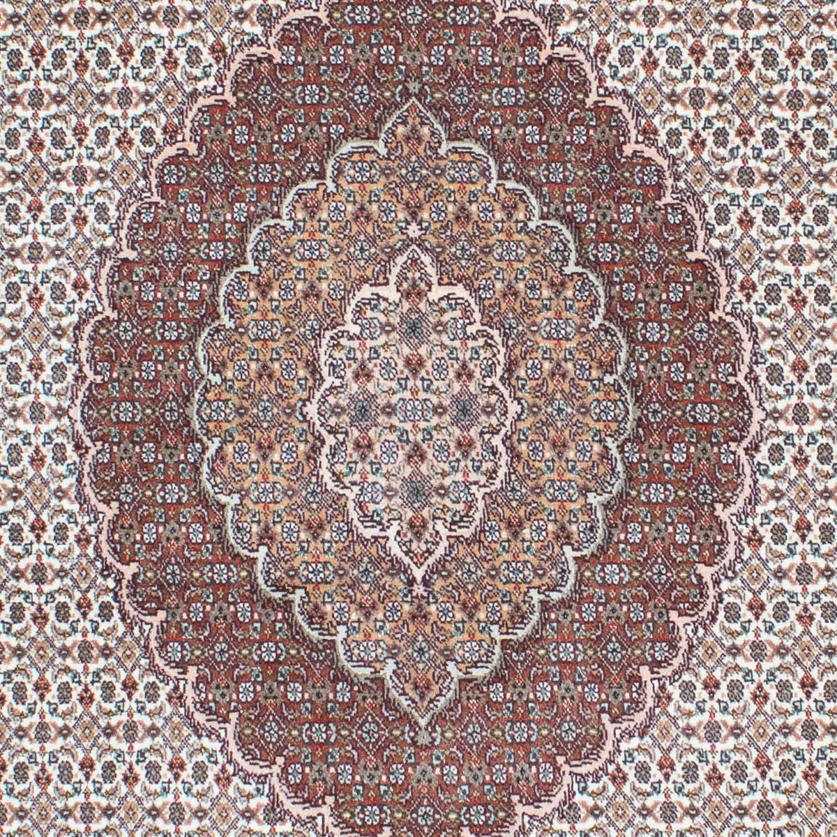 Tappeto Persero - Tabriz - 210 x 151 cm - marrone chiaro