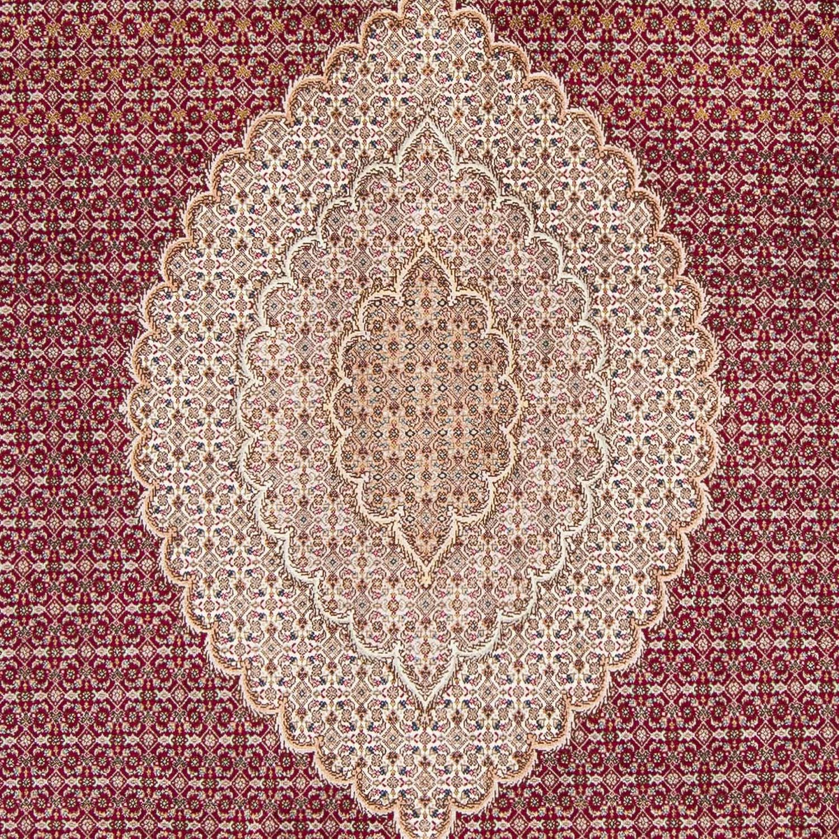 Tappeto Persero - Tabriz - 323 x 204 cm - rosso scuro