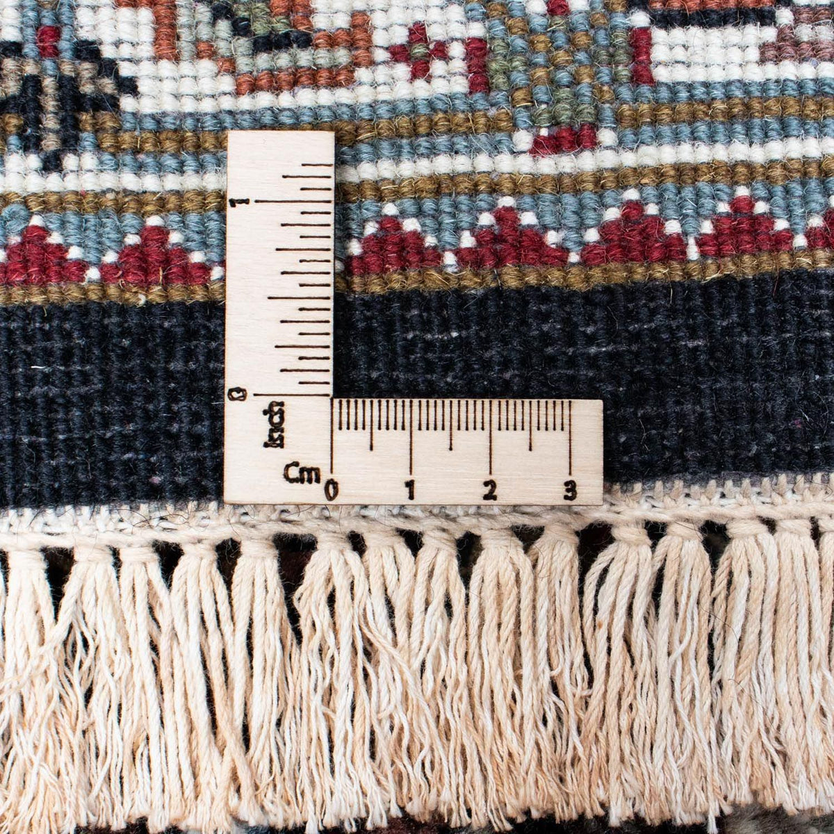 Tappeto corsia Tappeto Persero - Tabriz - 254 x 80 cm - blu scuro