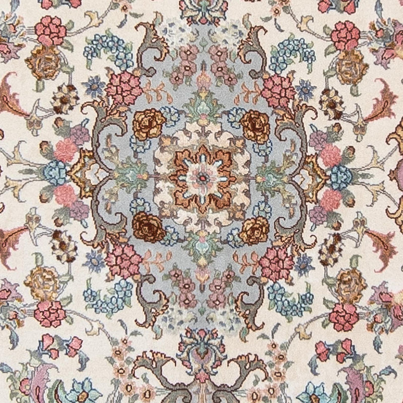 Tappeto corsia Tappeto Persero - Tabriz - Reale - 356 x 90 cm - beige