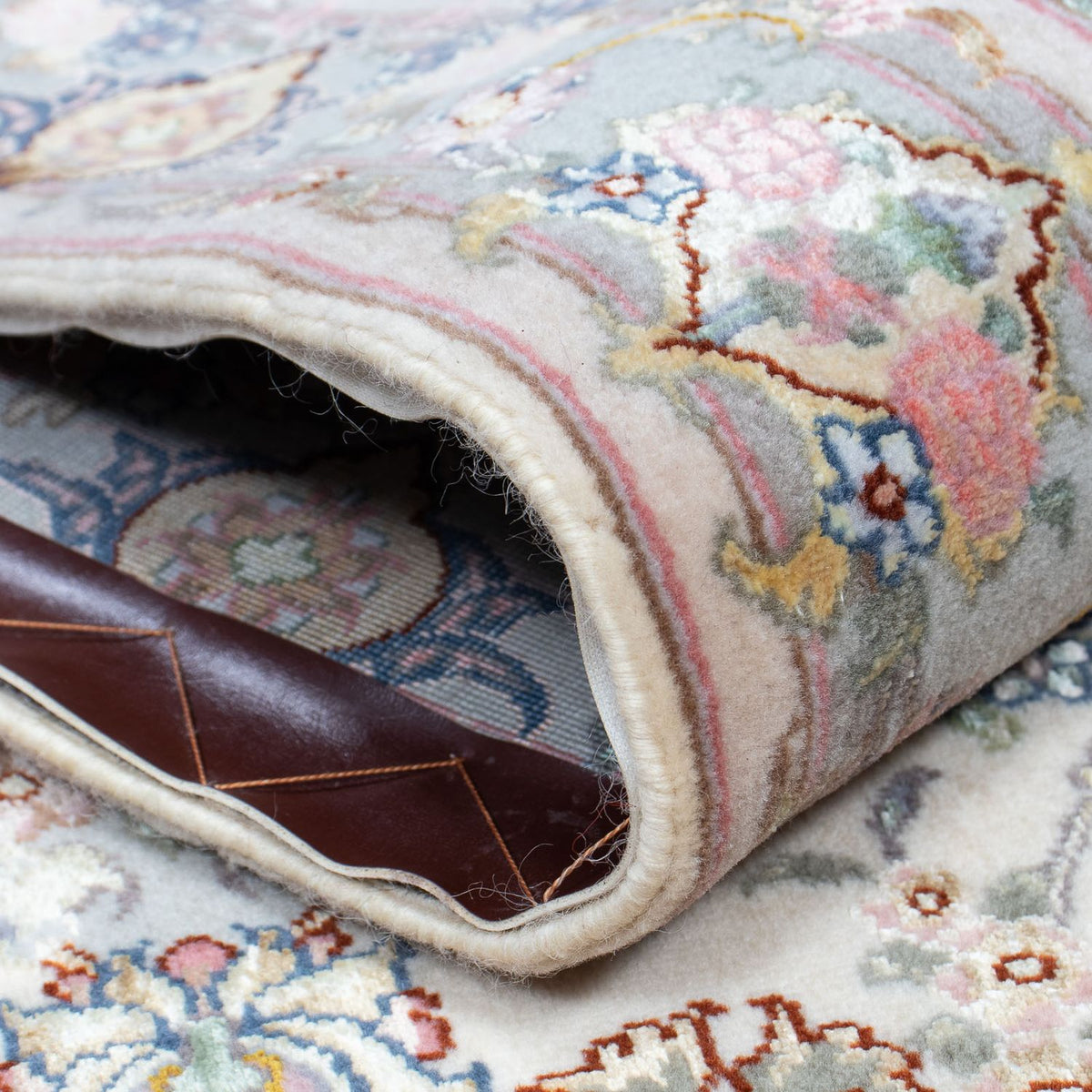 Tappeto corsia Tappeto Persero - Tabriz - Reale - 356 x 90 cm - beige