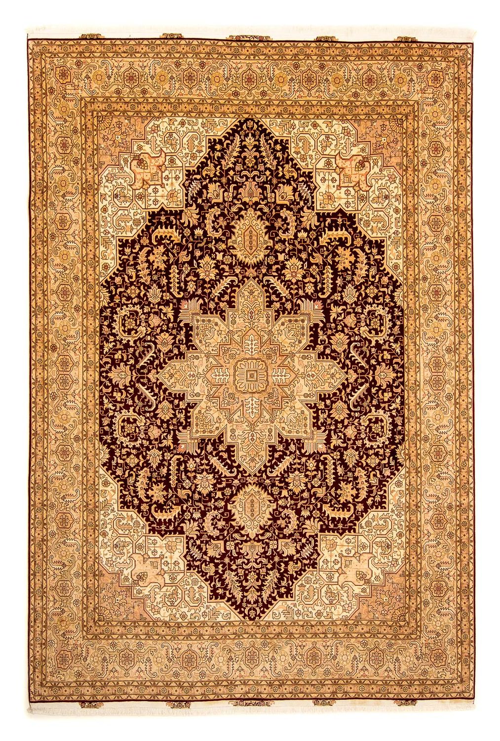Tappeto Persero - Tabriz - Reale - 346 x 245 cm - marrone chiaro
