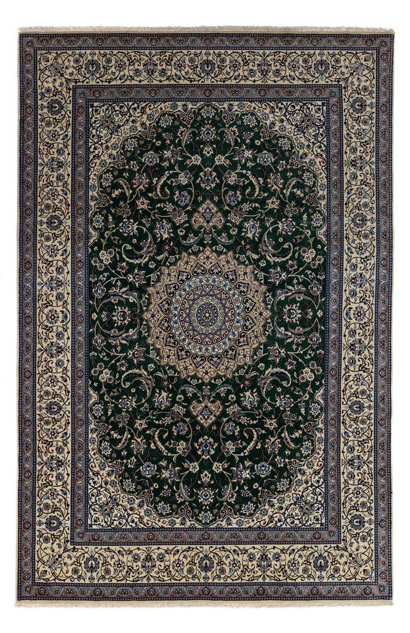 Tappeto Persero - Nain - Reale - 354 x 245 cm - verde scuro