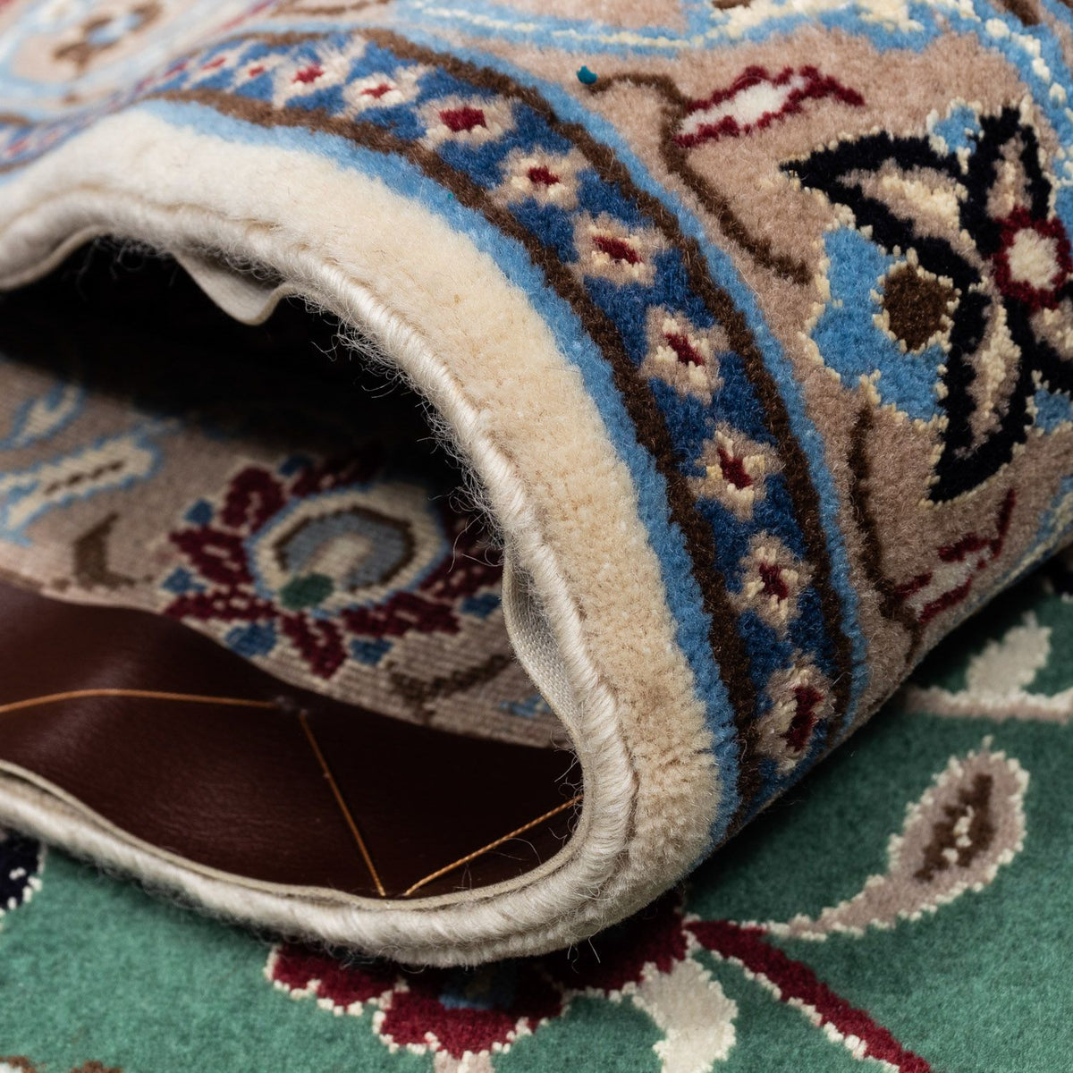 Tappeto Persero - Nain - Reale - 354 x 245 cm - verde scuro