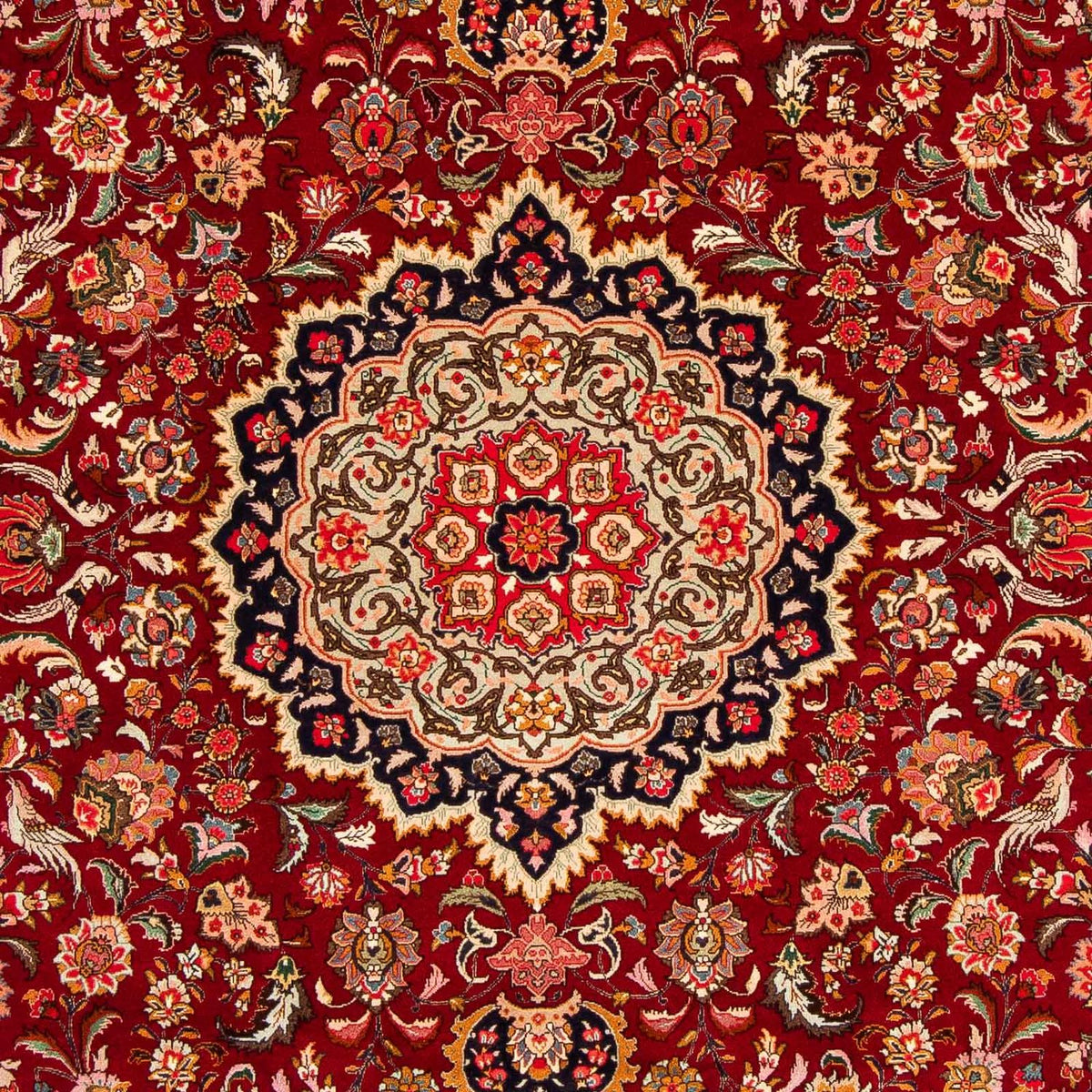 Tappeto Persero - Tabriz - Reale - 303 x 209 cm - rosso scuro
