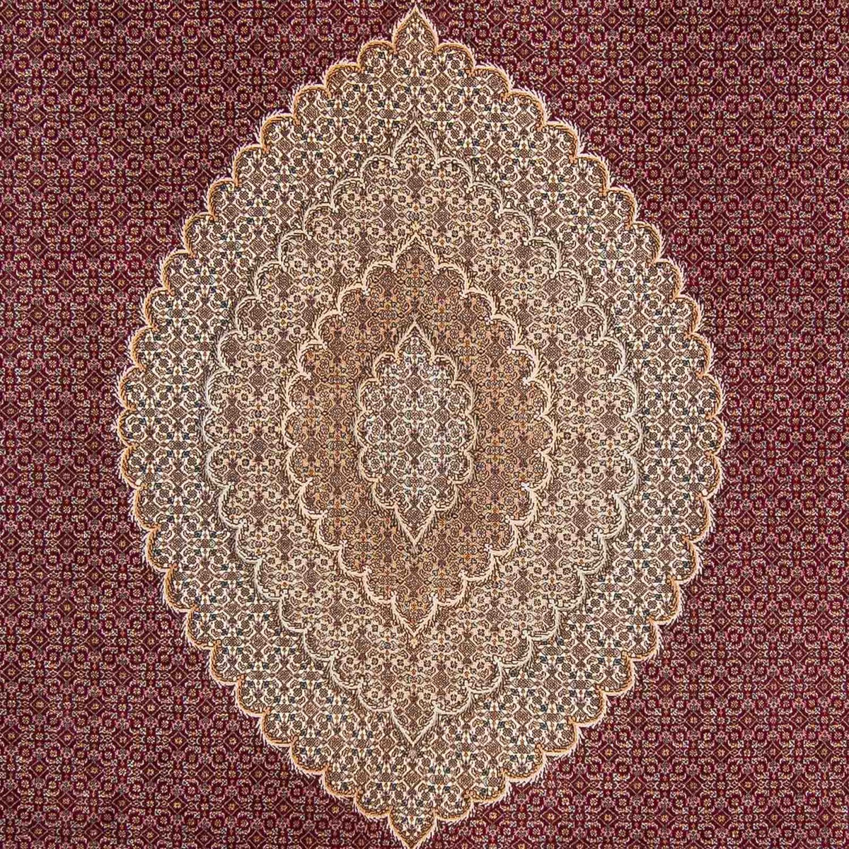 Tappeto Persero - Tabriz - 351 x 254 cm - rosso scuro