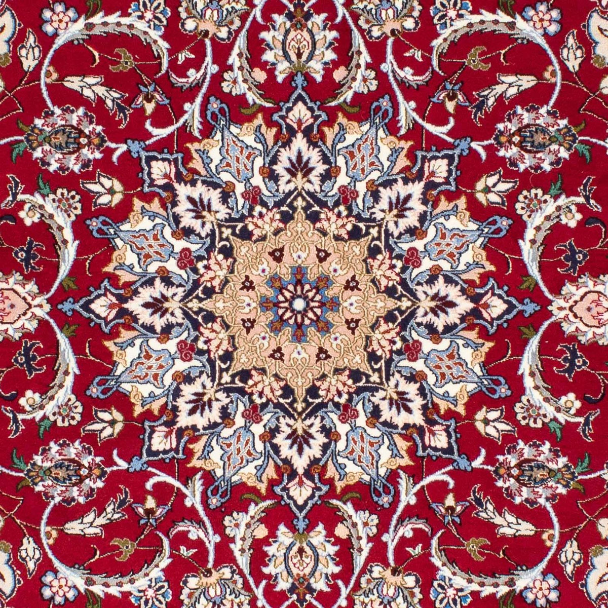 Tappeto Persero - Isfahan - Premio - 227 x 164 cm - rosso scuro