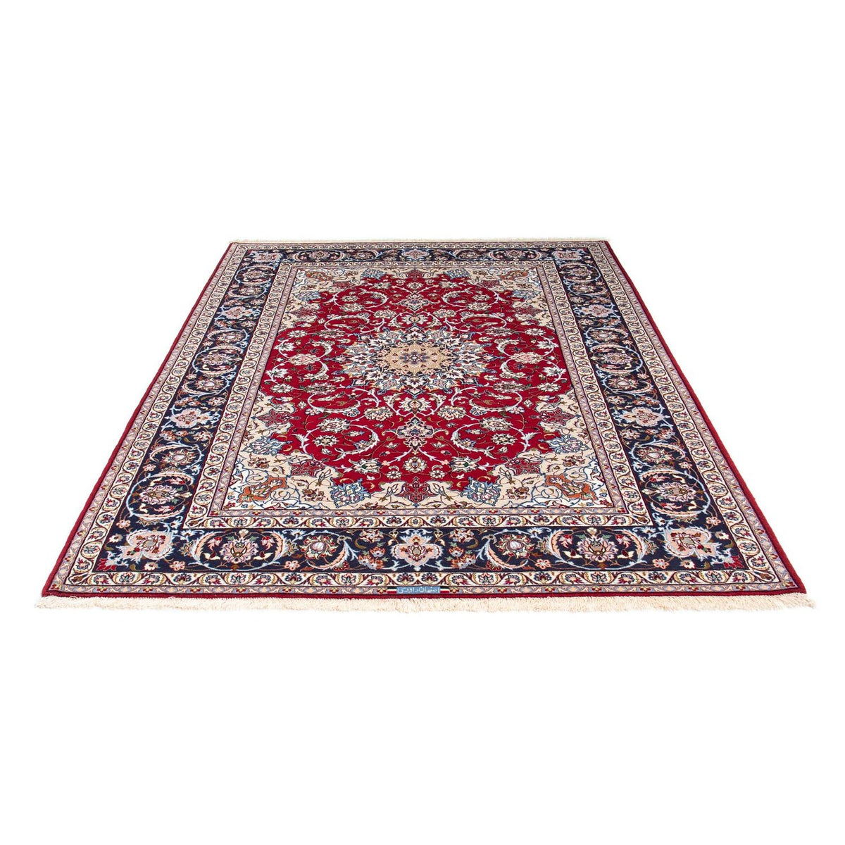 Tappeto Persero - Isfahan - Premio - 227 x 164 cm - rosso scuro