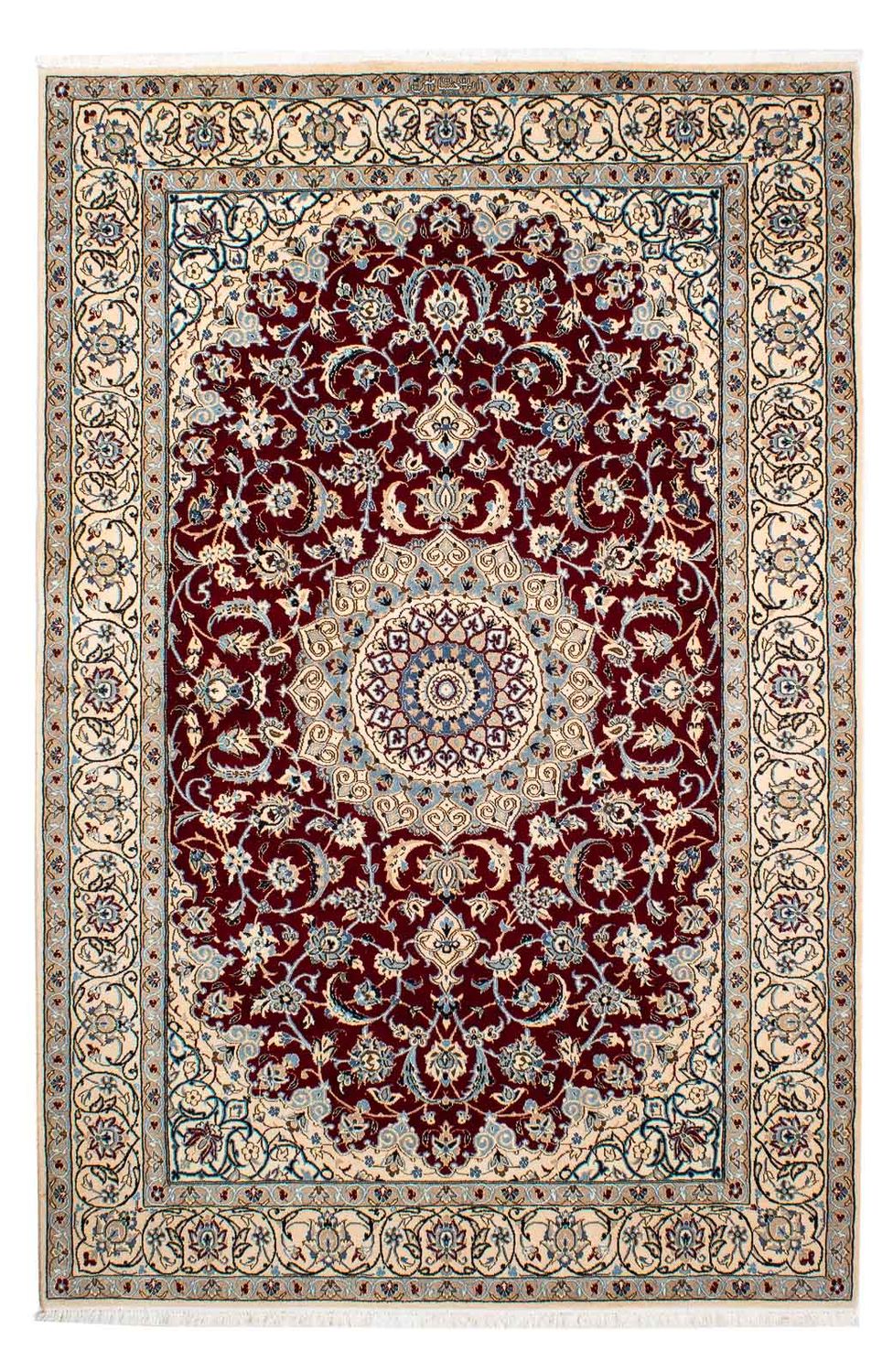 Tappeto Persero - Nain - Reale - 242 x 155 cm - rosso scuro