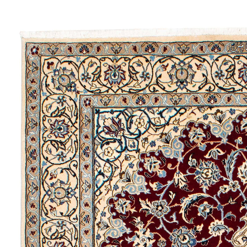 Tappeto Persero - Nain - Reale - 242 x 155 cm - rosso scuro